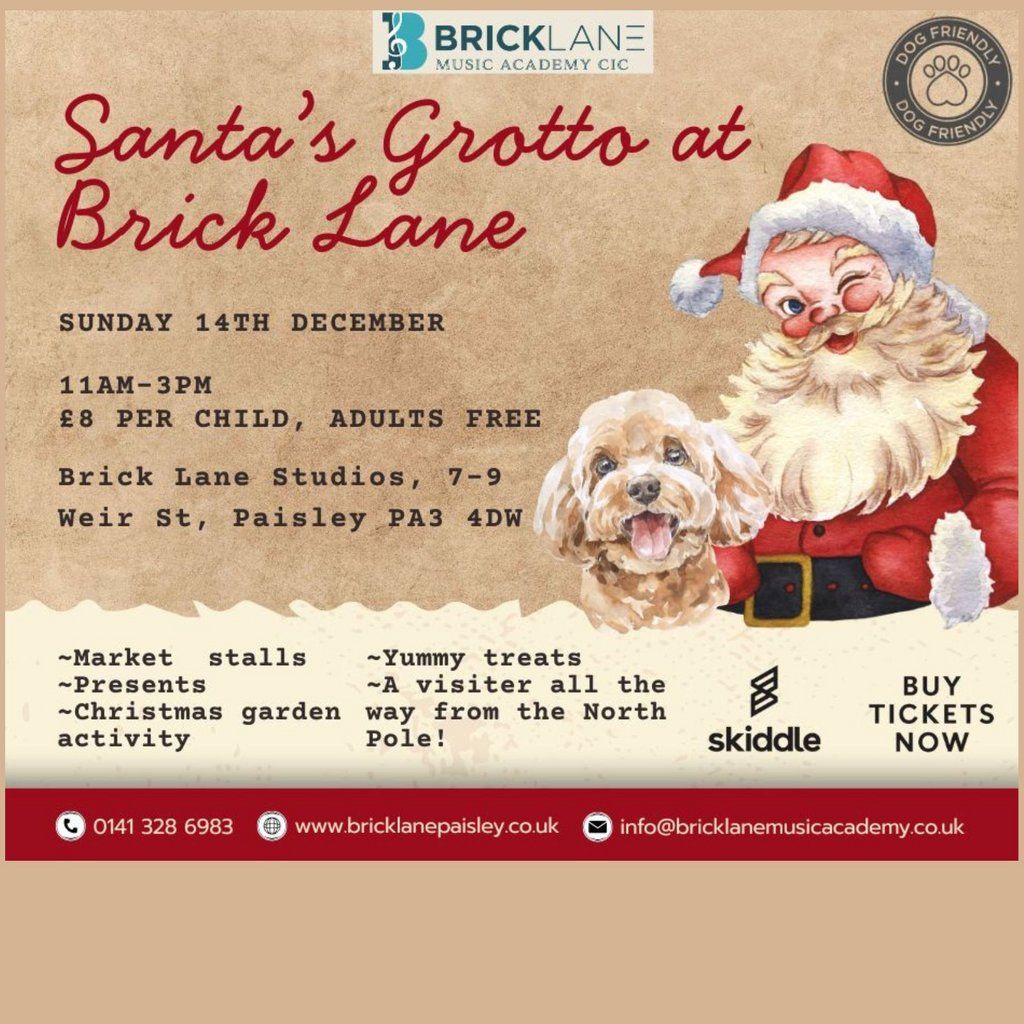 Santa's Grotto at Brick Lane, 14 December | Event in Paisley | AllEvents