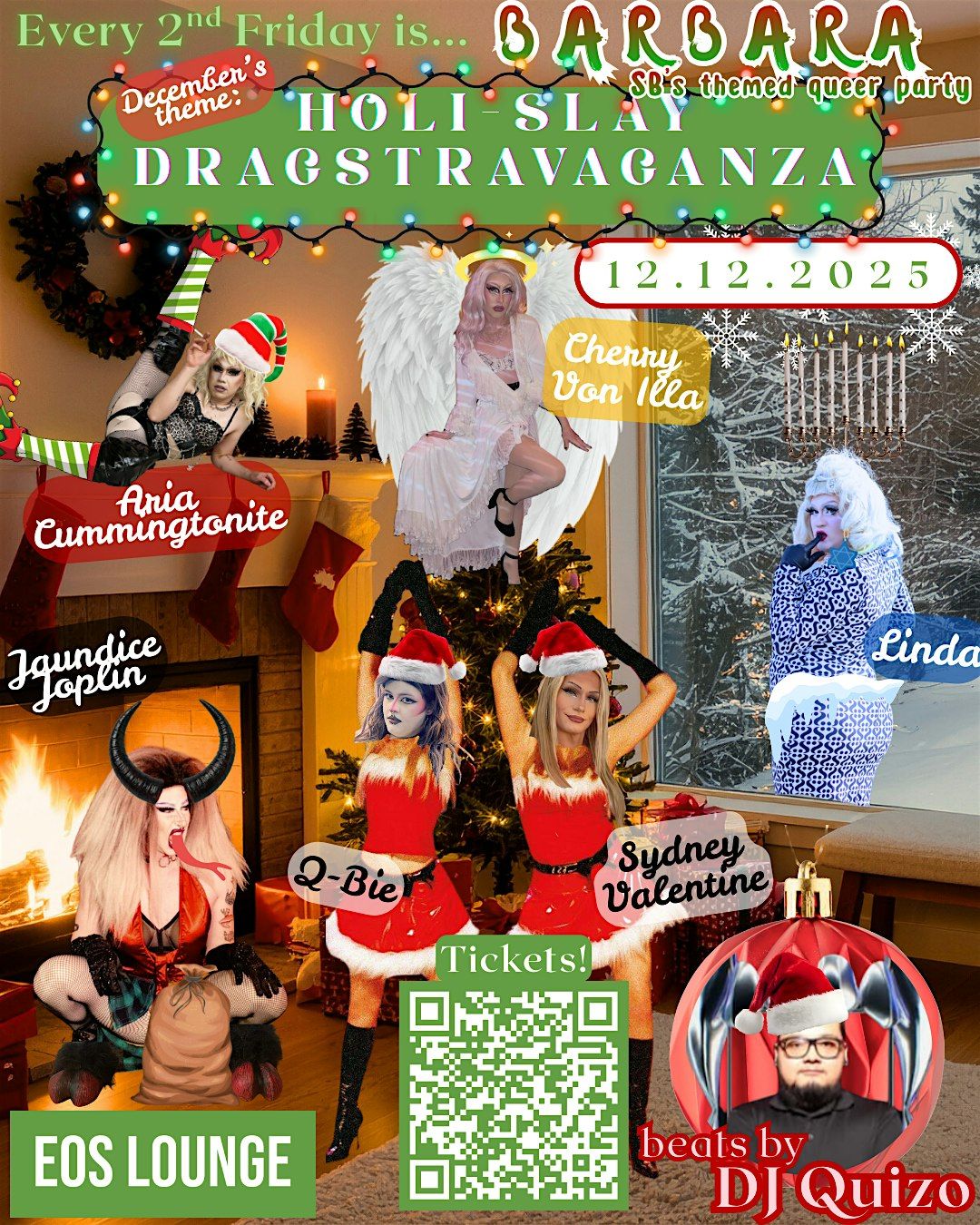BARBARA: Holi-SLAY Dragstravaganza, 12 December | Event in Santa Barbara | AllEvents
