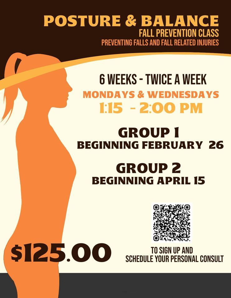 Posture & Balance - Fall Prevention Class - Group 1, 12000 E Tanque ...