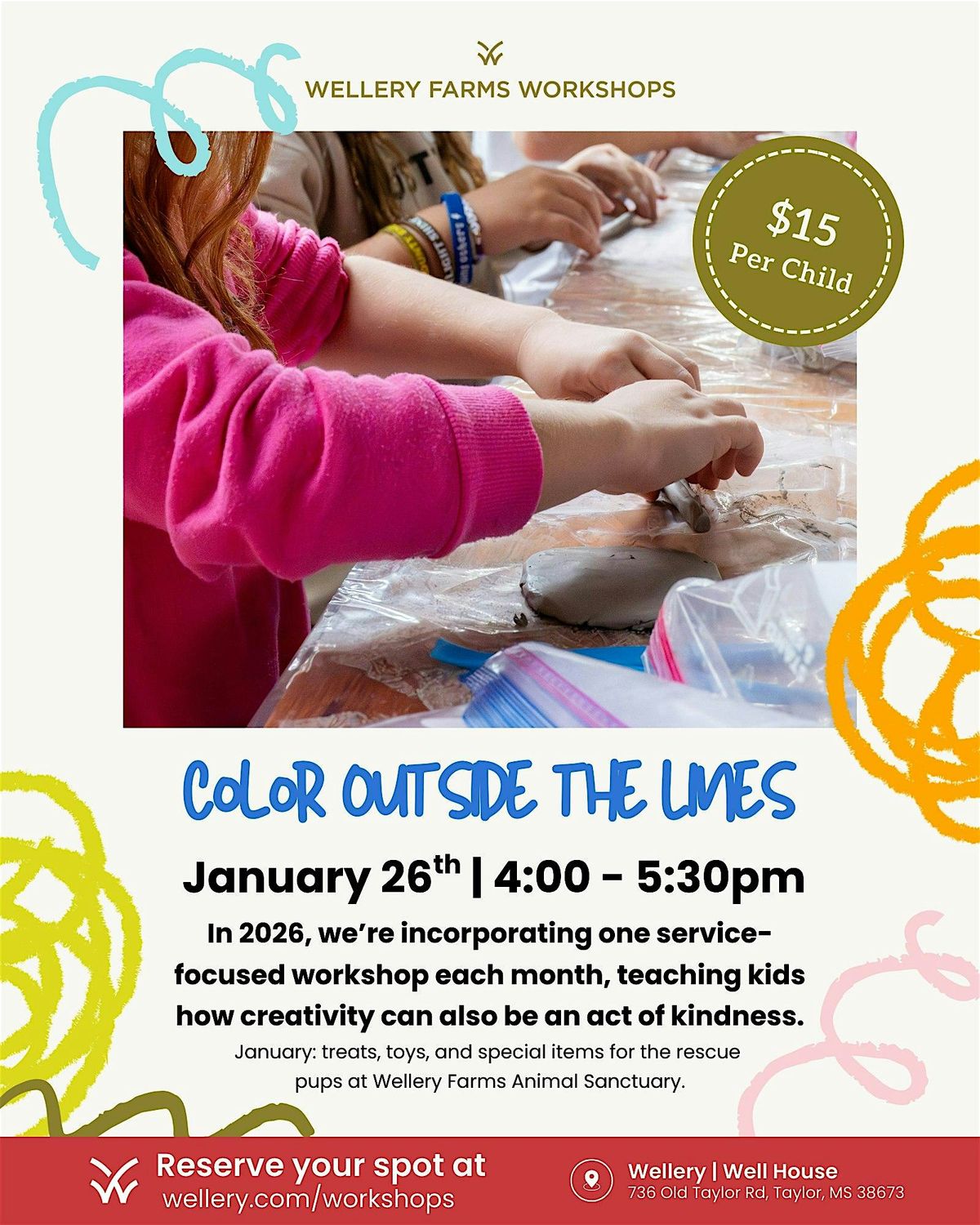 Color Outside the Lines – Service & Creative Workshop