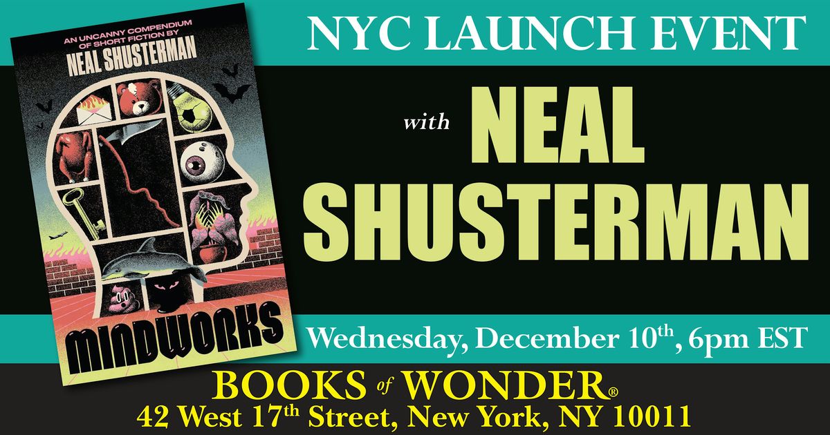NYC Launch Event | Mindworks by Neal Shusterman, 10 December | Event in New York | AllEvents