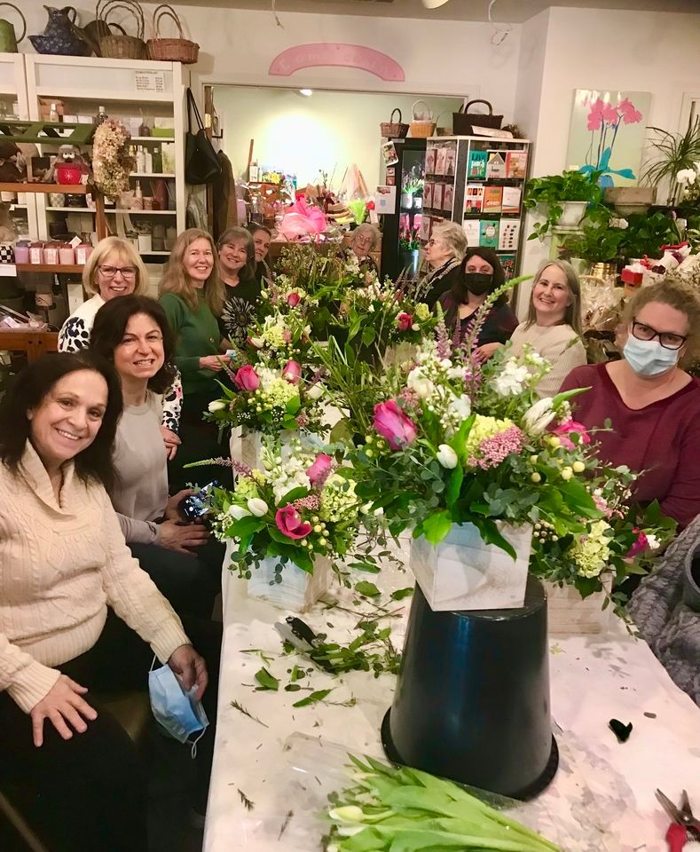 Galentines DIY floral design Gulbankian Farms Garden Center and Florist Shop