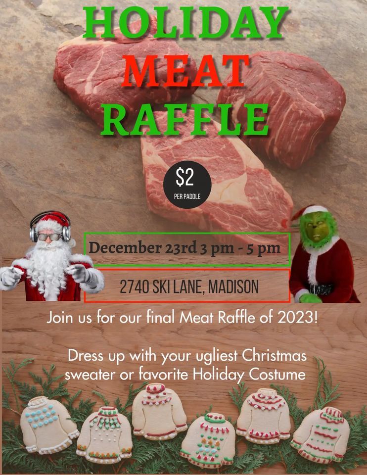 Holiday Meat Raffle, The V VFW Post 1318, Madison, December 23 2023