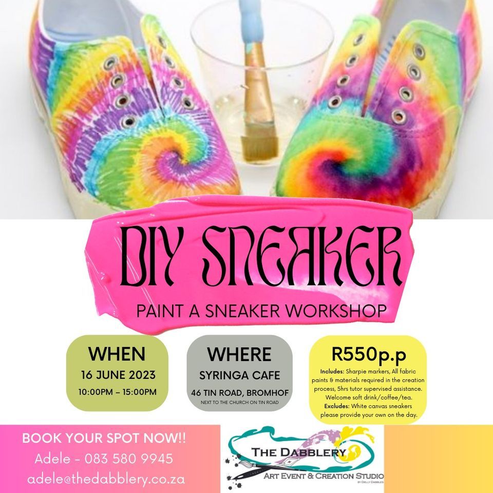 Paint a Sneaker Syringa Cafe, Randburg, 16 June 2023
