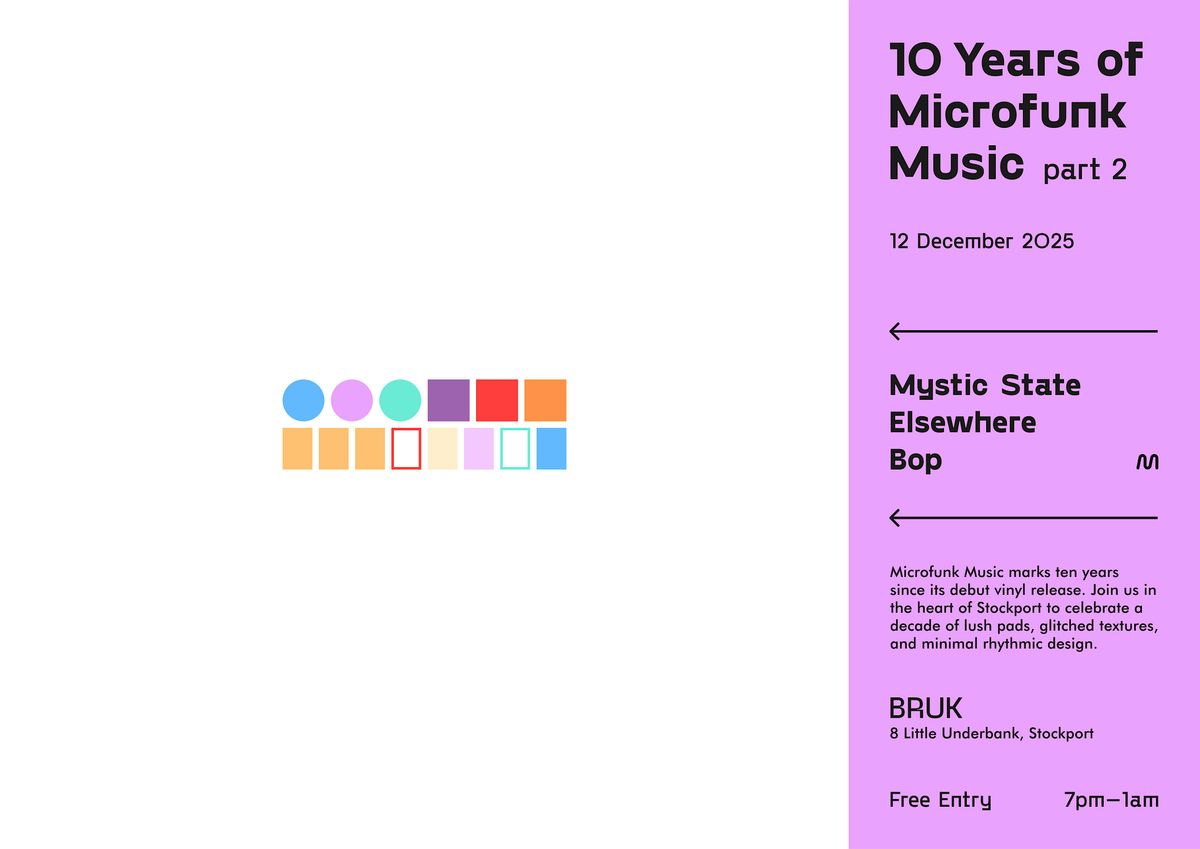 10 Years of Microfunk Music with Mystic State, 12 December | Event in Stockport | AllEvents