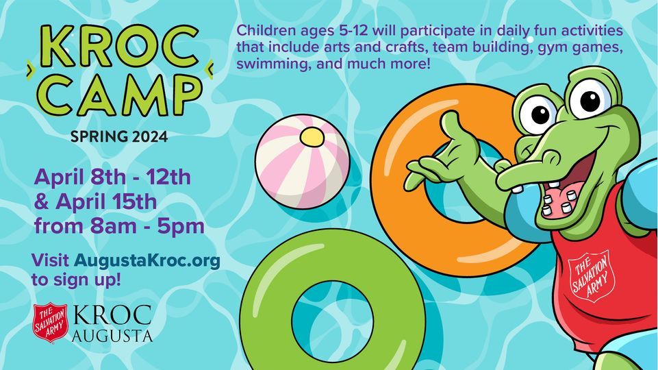 Spring Kroc Camp 2024, The Salvation Army Kroc Center of Augusta, April