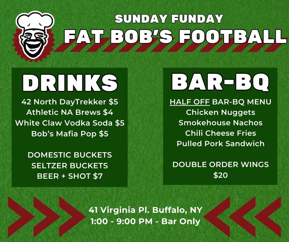 Football Frenzy at Fat Bobs, Fat Bob's Smokehouse, Cheektowaga