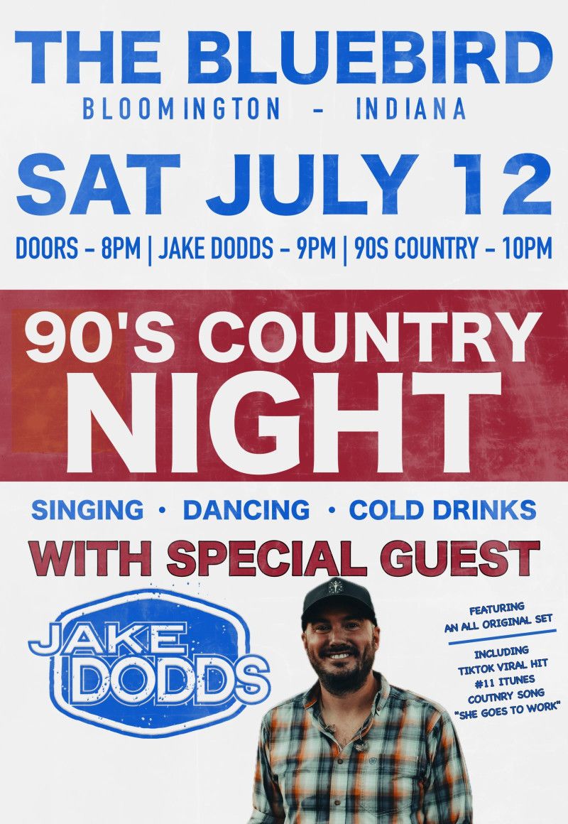 90s Country Night with Jake Dodds at The Bluebird - Bloomington | Event in Bloomington | AllEvents