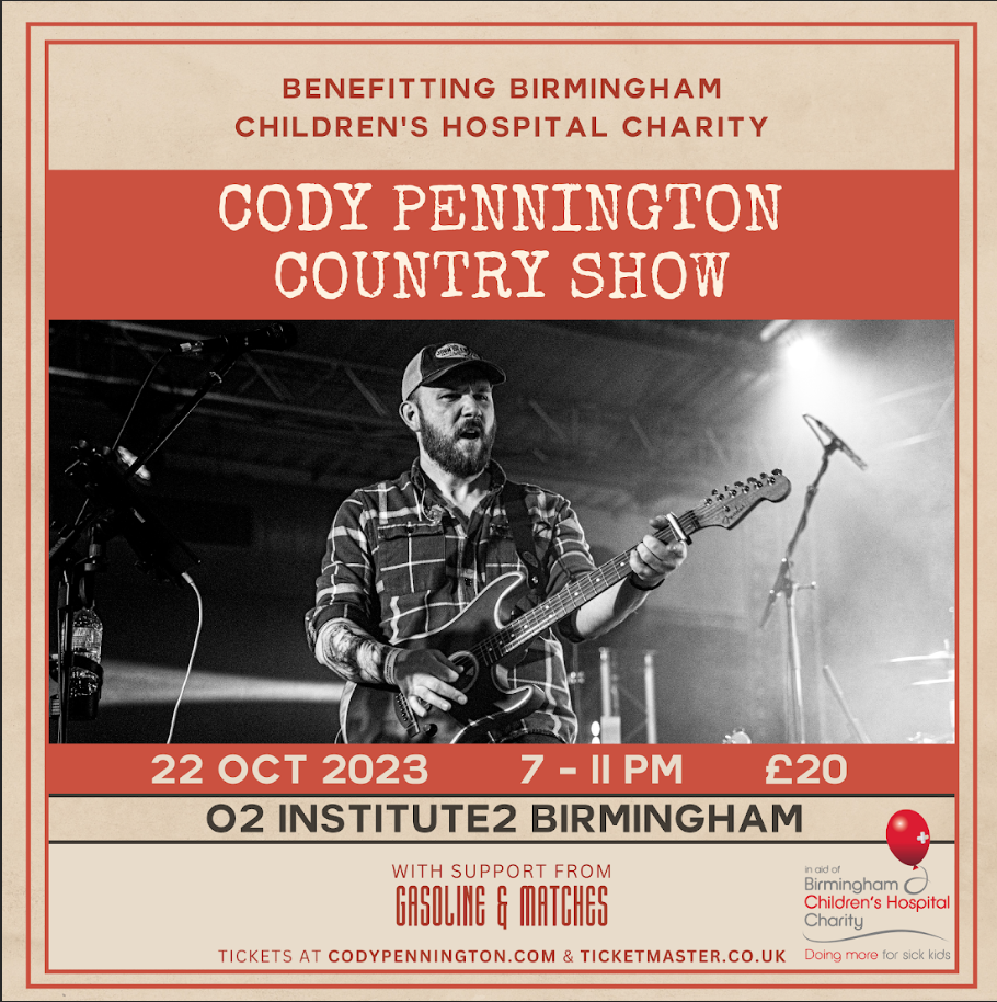 Cody Pennington at O2 Institute Birmingham, 13 September | Event in Birmingham | AllEvents