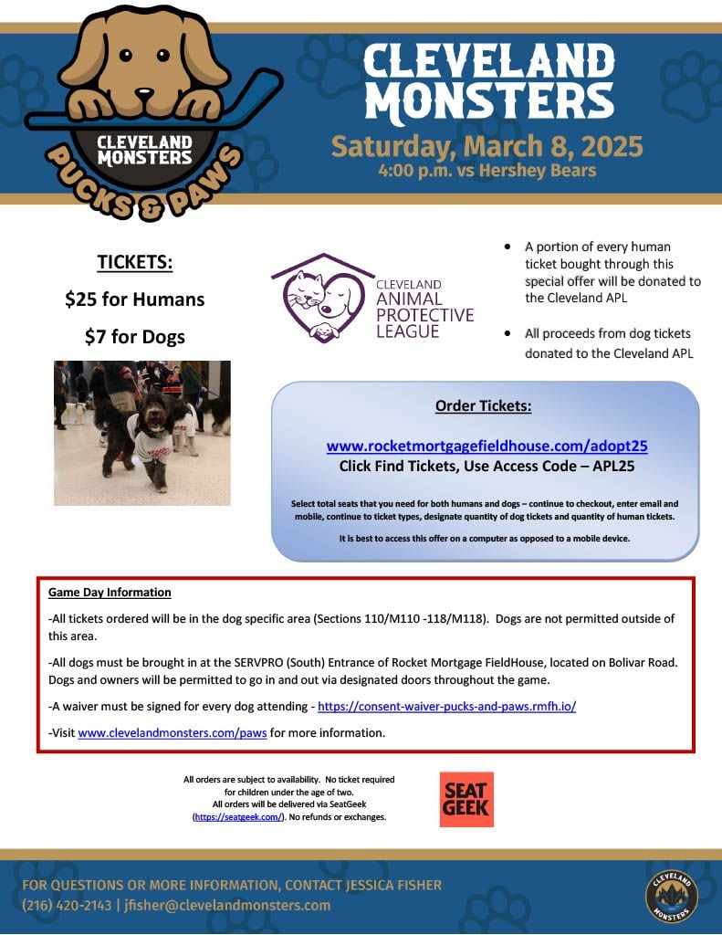 Cleveland Monsters vs. Hershey Bears, 19 November | Event in Cleveland | AllEvents