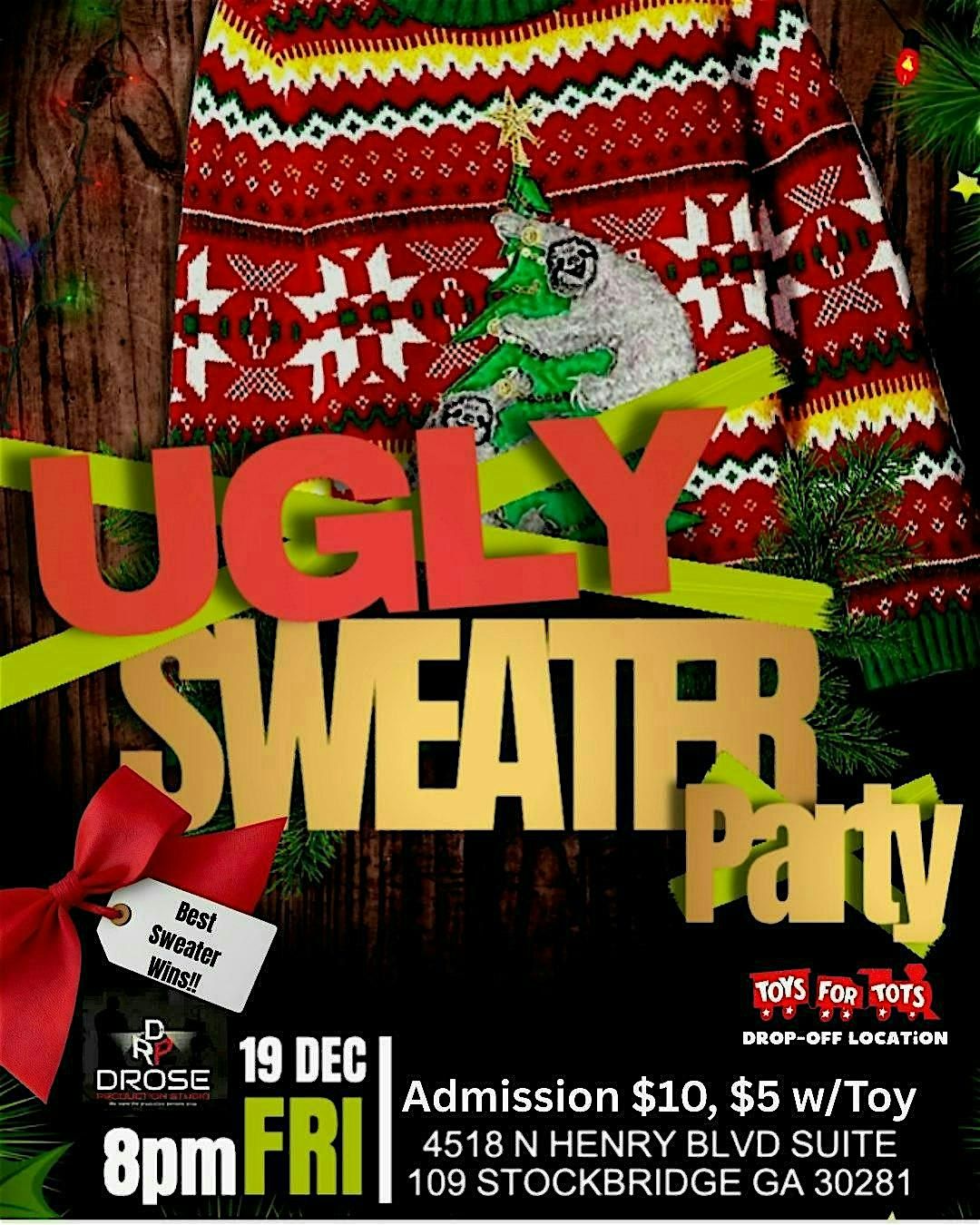 Ugly Christmas Sweater Party, 19 December | Event in Stockbridge | AllEvents