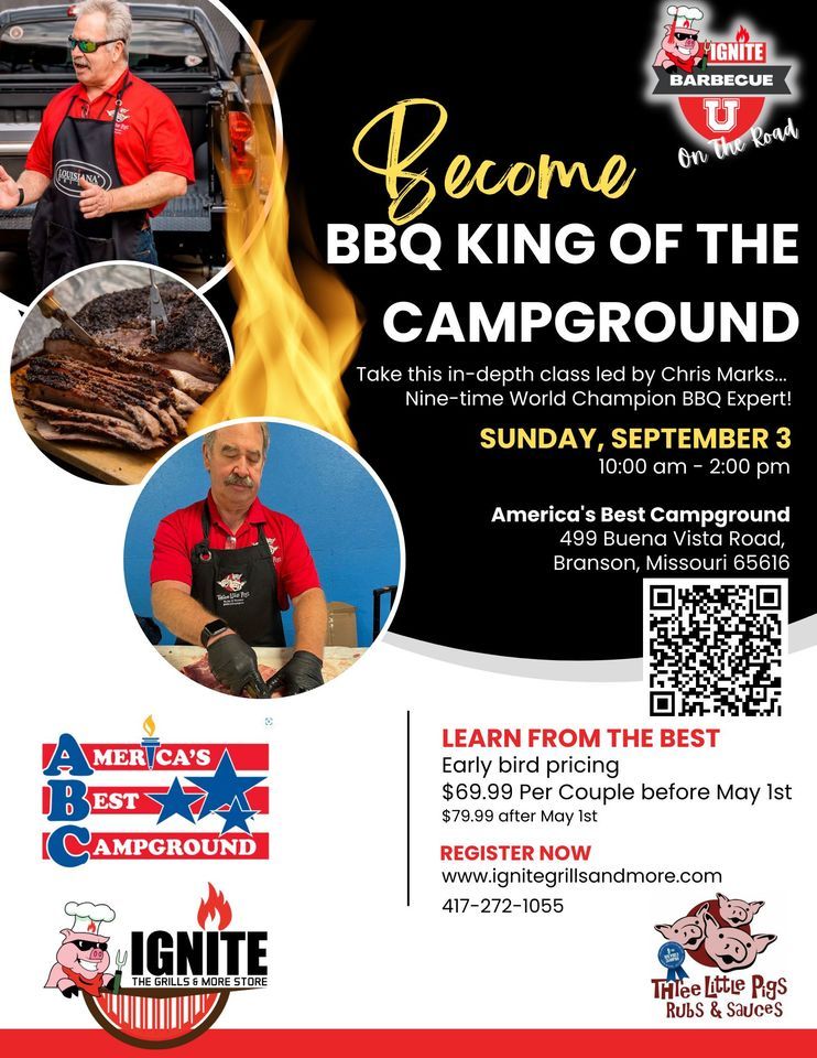 BBQ U At ABC Campground Branson - Become BBQ King of the Campground, 3 September | Event in Branson | AllEvents.in