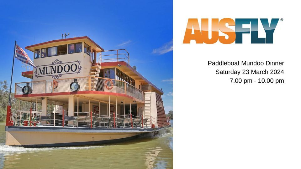 Paddleboat Dinner on the Murray Ausfly 2024, Mildura Paddle Steamers