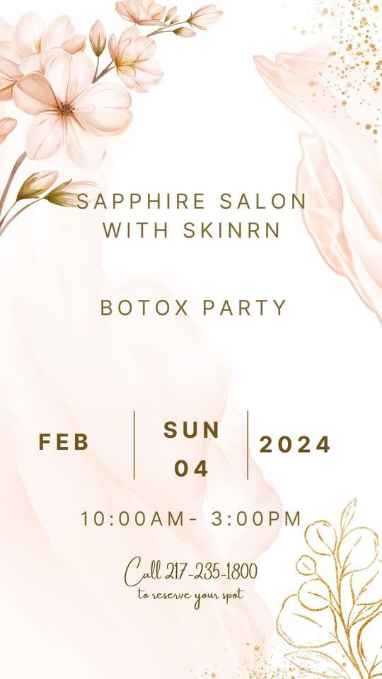 Botox and Wellness Injection Event , Sapphire Salon & Spa, Mattoon