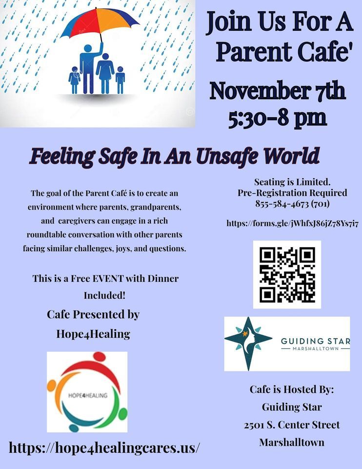 Parent Cafe, Guiding Star Marshalltown, November 7 2023 AllEvents.in