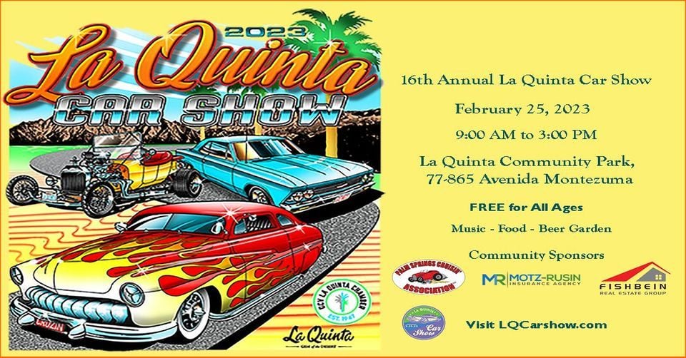 16th Annual La Quinta Car Show, La Quinta Community Park, 25 February