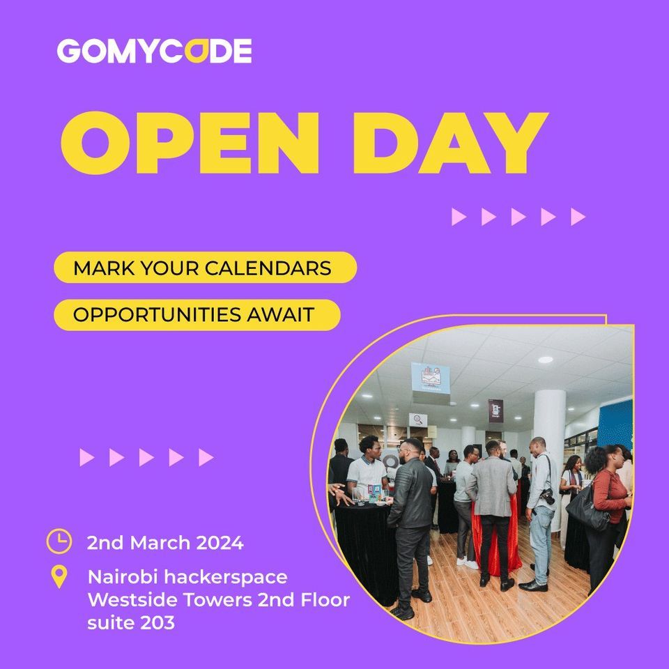 GOMYCODE Open Day , Westside Tower, 2nd Floor, Suite 203, Nairobi ...