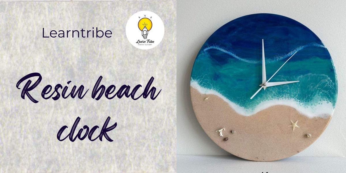 Resin Beach Clock