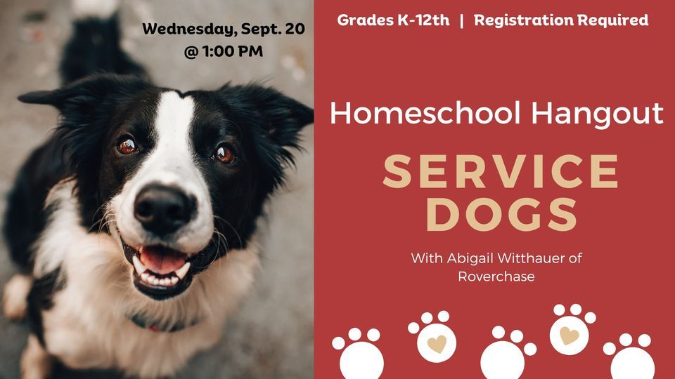 Homeschool Hangout Service Dogs, North Shelby Library, Vestavia Hills