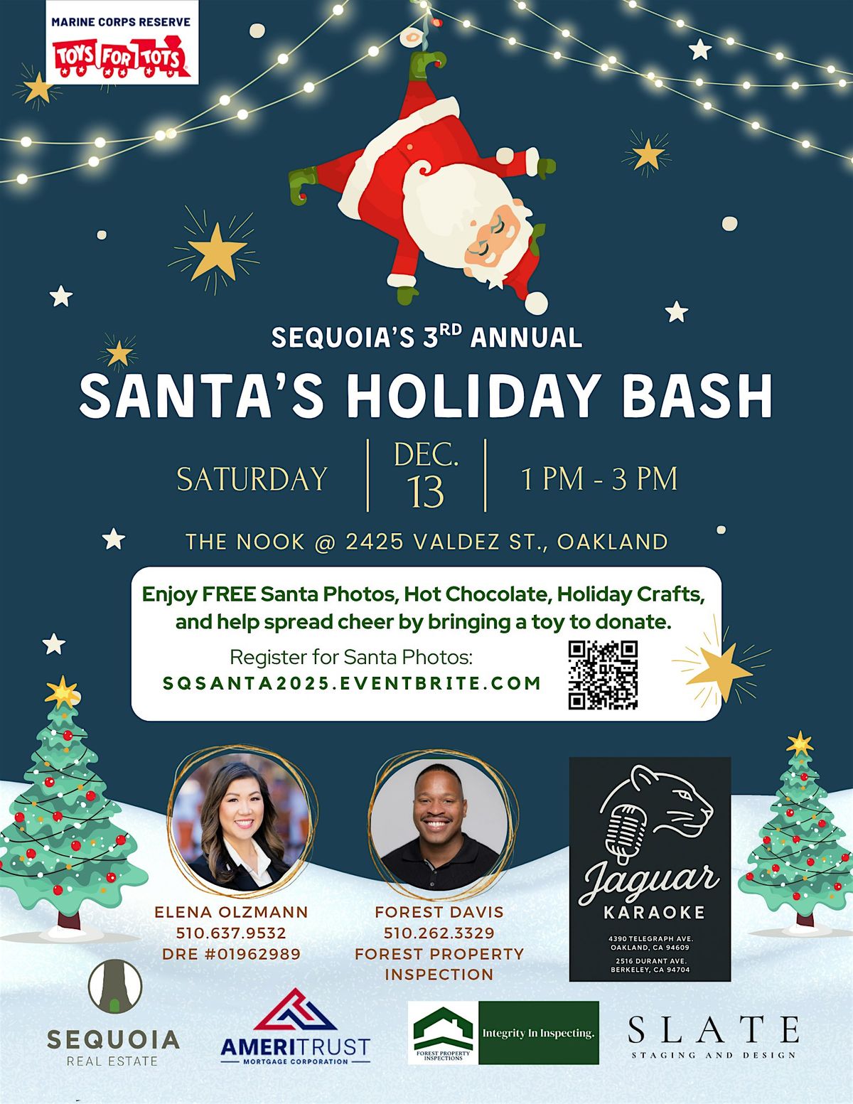 Sequoia's 3rd Annual Santa's Holiday Bash, 13 December | Event in Oakland | AllEvents