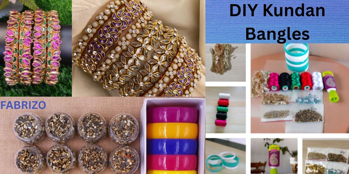 DIY Kundan Bangles