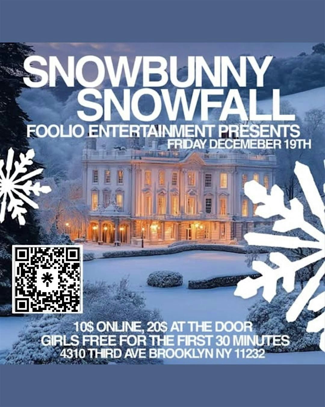 Snowbunny Snowfall, 19 December | Event in Brooklyn | AllEvents