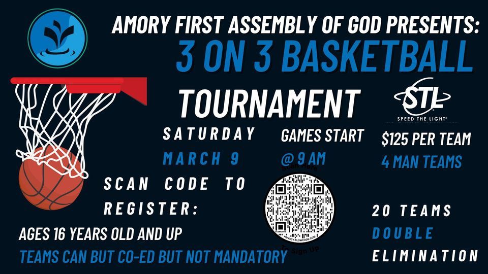 STL 3on3 Basketball Tournament, Amory First Assembly of God, March 9 2024 AllEvents.in