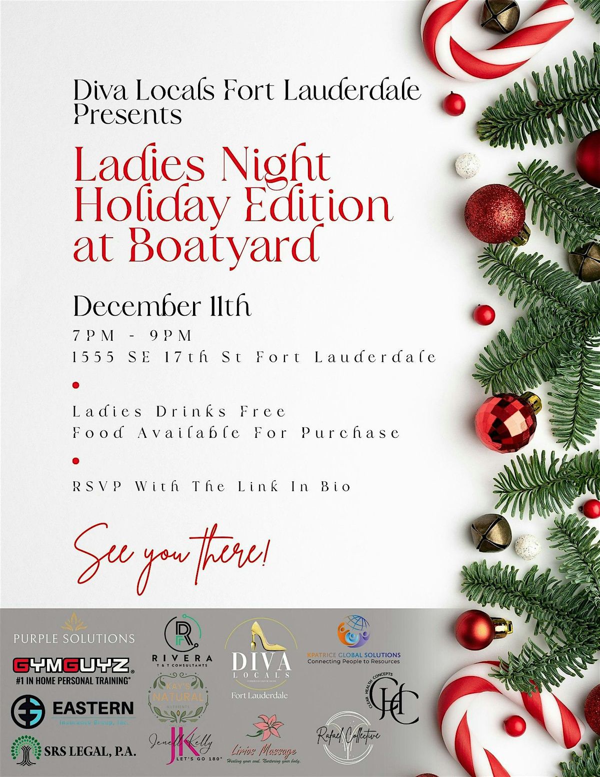 Diva Locals FTL Ladies Night: Holiday Edition at Boatyard, 11 December | Event in Fort Lauderdale | AllEvents