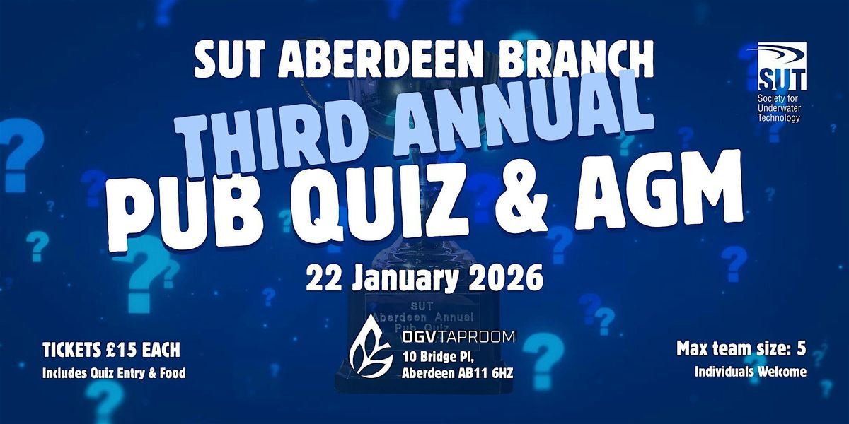 SUT Aberdeen Quiz Night & AGM, 22 January | Event in Aberdeen | AllEvents