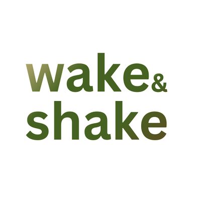 wake & shake logo