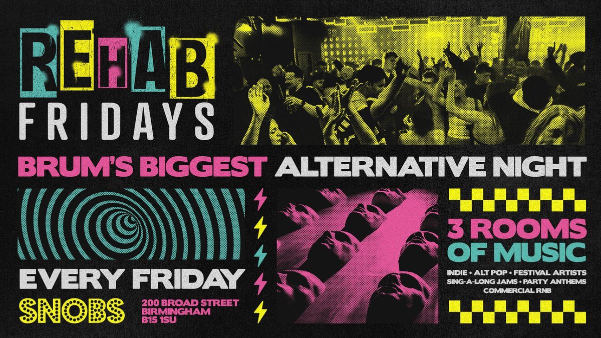 Rehab Friday - 13th June , 13 June | Event in Birmingham | AllEvents