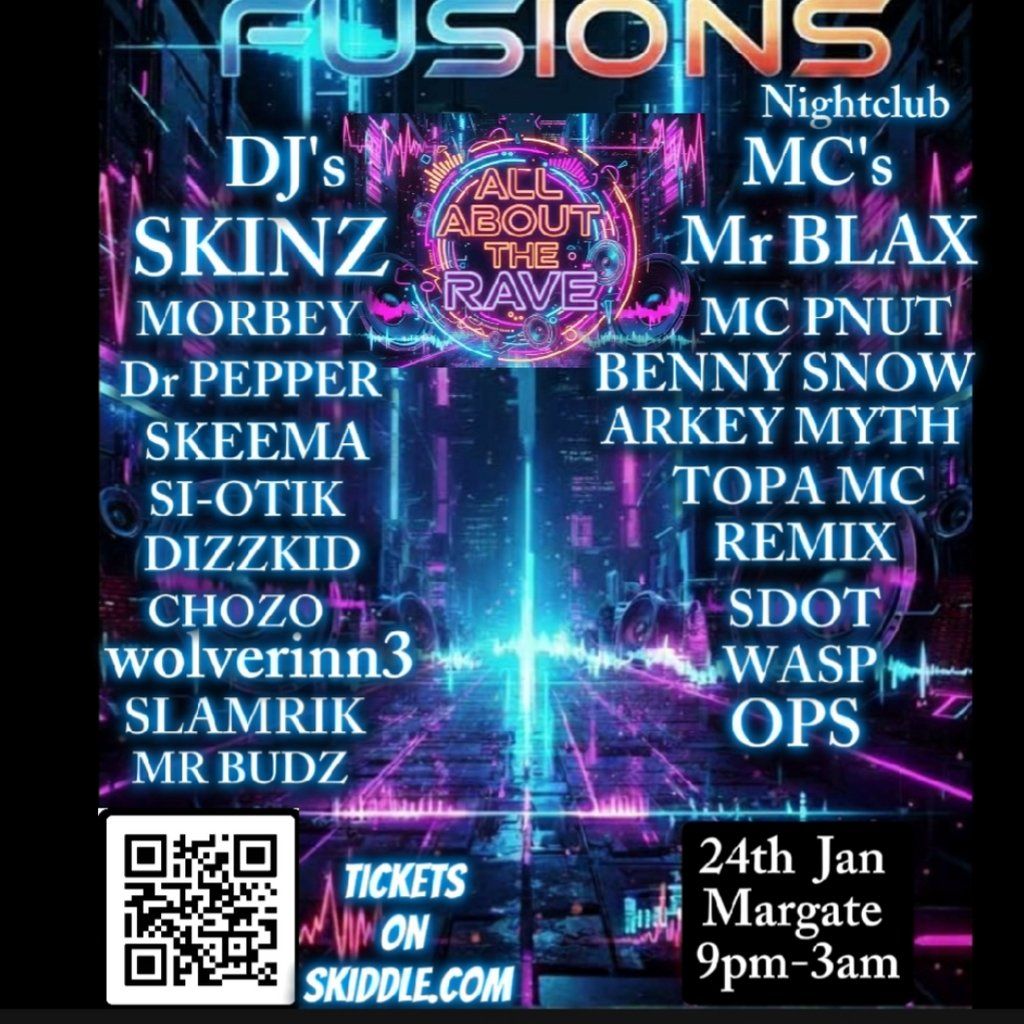 All ABOUT THE RAVE presents:FUSIONS MARGATE, 28 February | Event in Margate | AllEvents