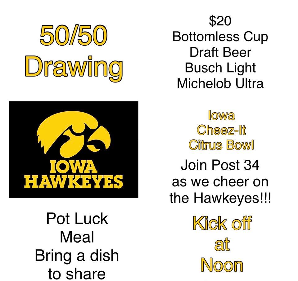 Iowa Hawkeye CheezIt Citrus Bowl Party, Harry L. Anderson American