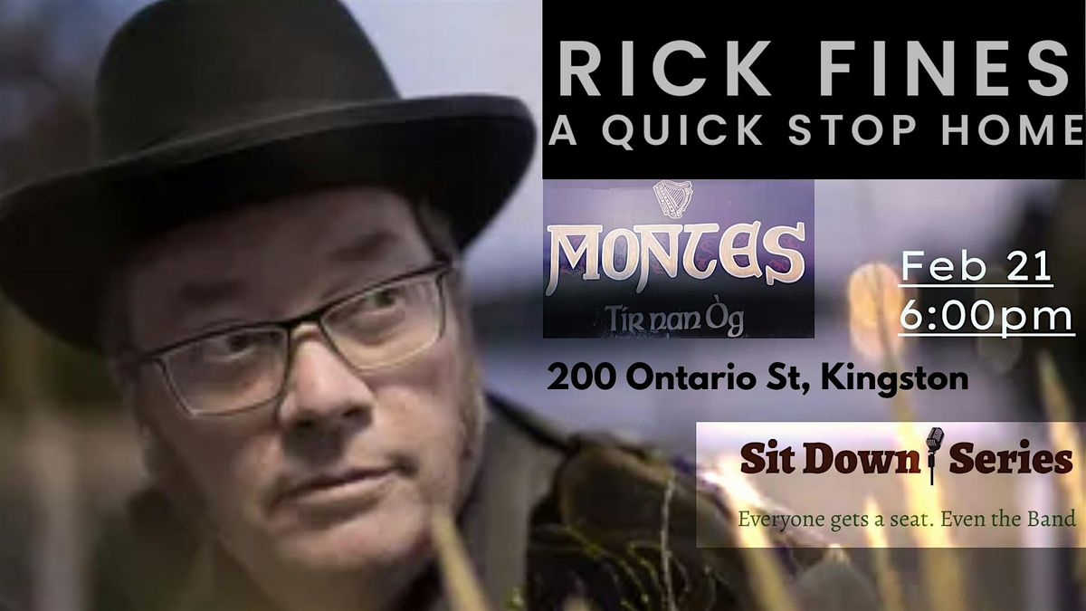 Sit Down Series presents Rick Fines