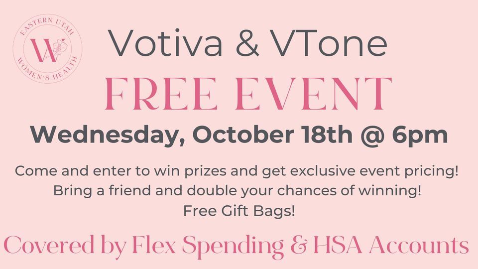 Votiva & VTone, Eastern Utah Women's Health, Price, 18 October 2023