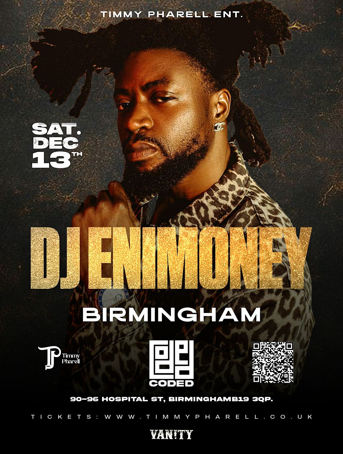 DJ ENIMONEY LIVE AT CODED, 13 December | Event in Birmingham | AllEvents