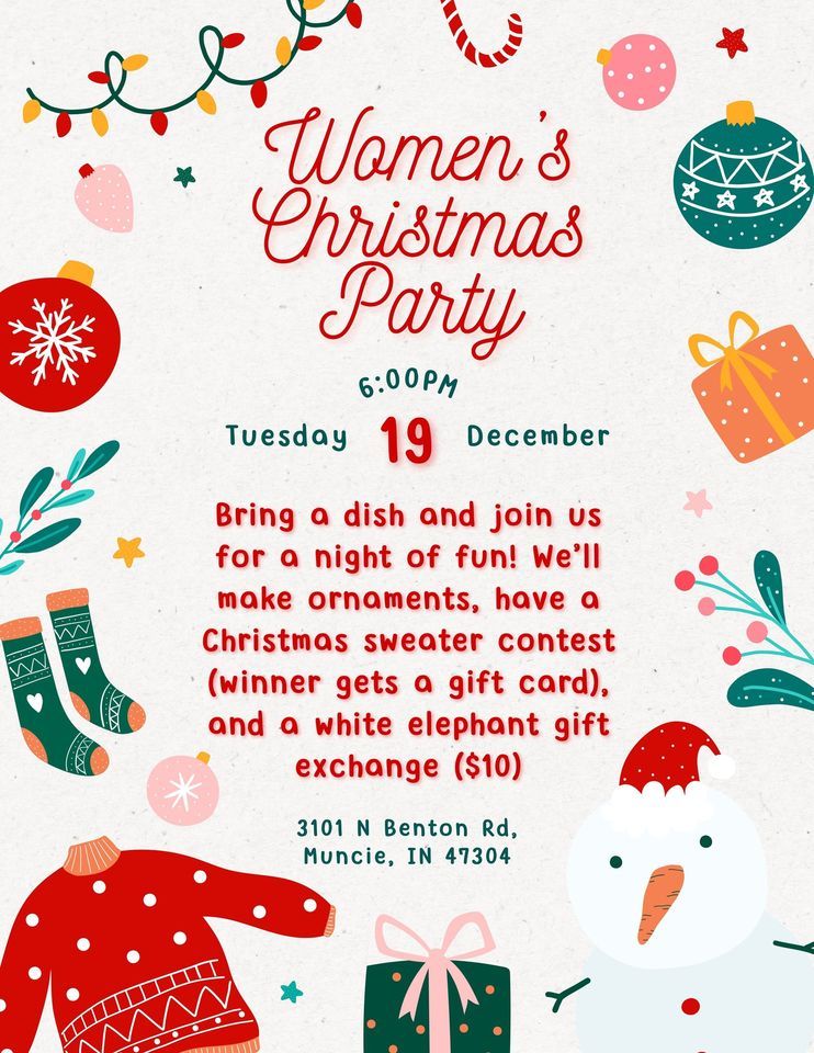 Women’s Christmas Party, Muncie First Church of the Nazarene, December 19 2023 AllEvents.in