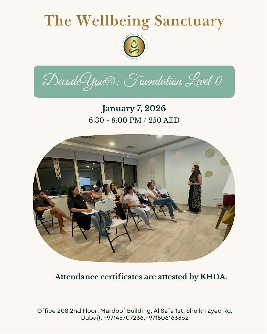 DecodeYou®️: Foundation Level  0, 7 January | Event in Dubai | AllEvents