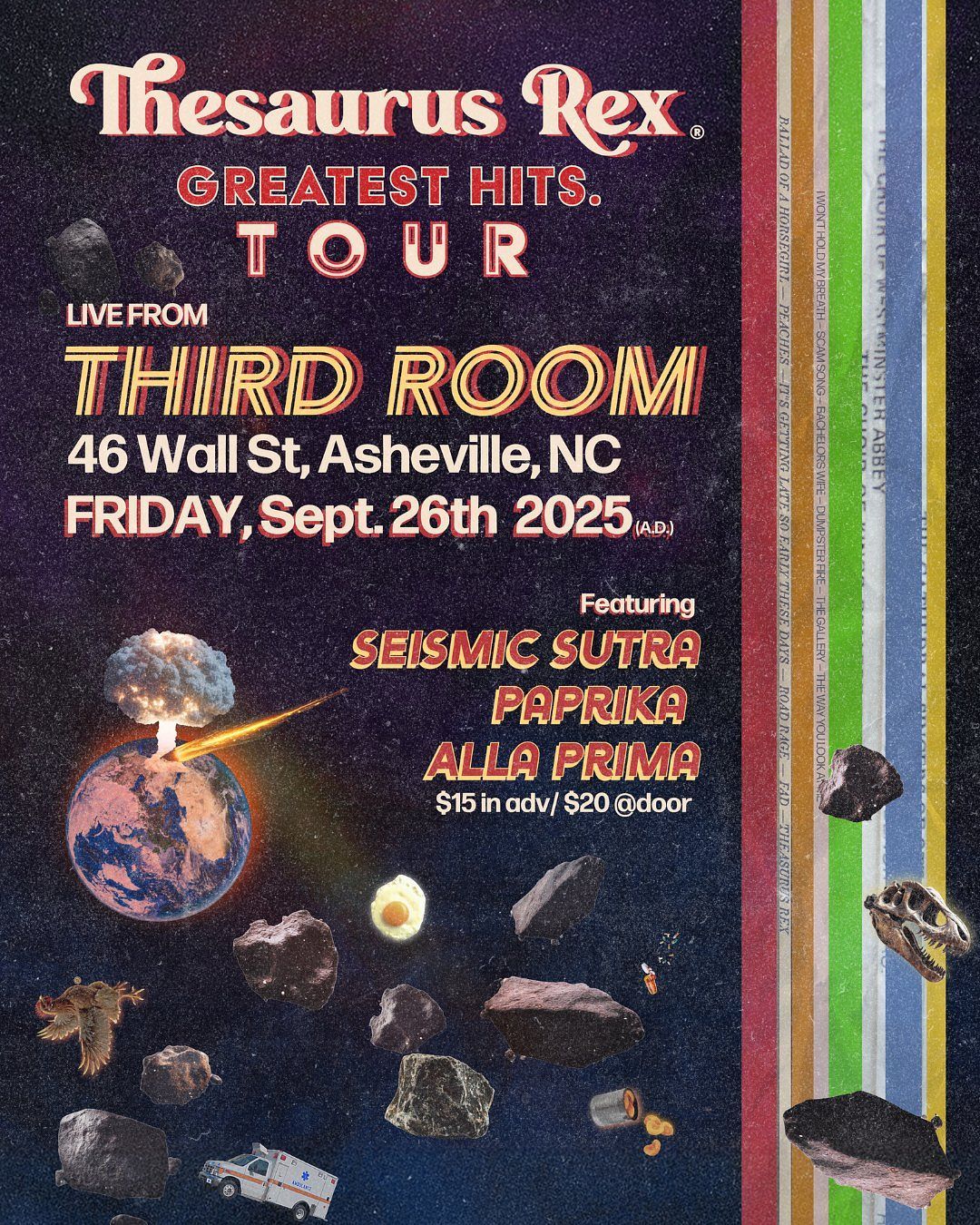 Thesaurus Rex, 26 September | Event in Charlotte | AllEvents