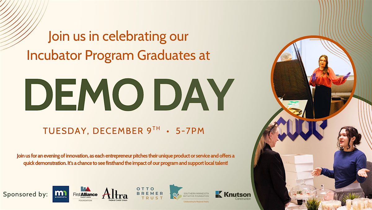 Demo Day, 9 December | Event in Rochester | AllEvents