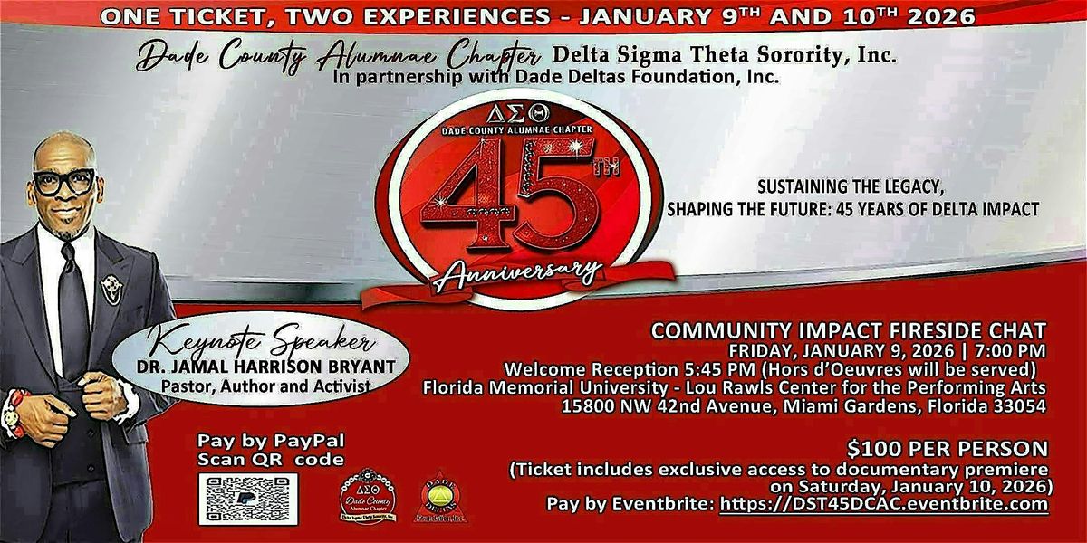 Sustaining the Legacy, Shaping the Future: 45 Years of Delta Impact, 9 January | Event in Opa-locka | AllEvents