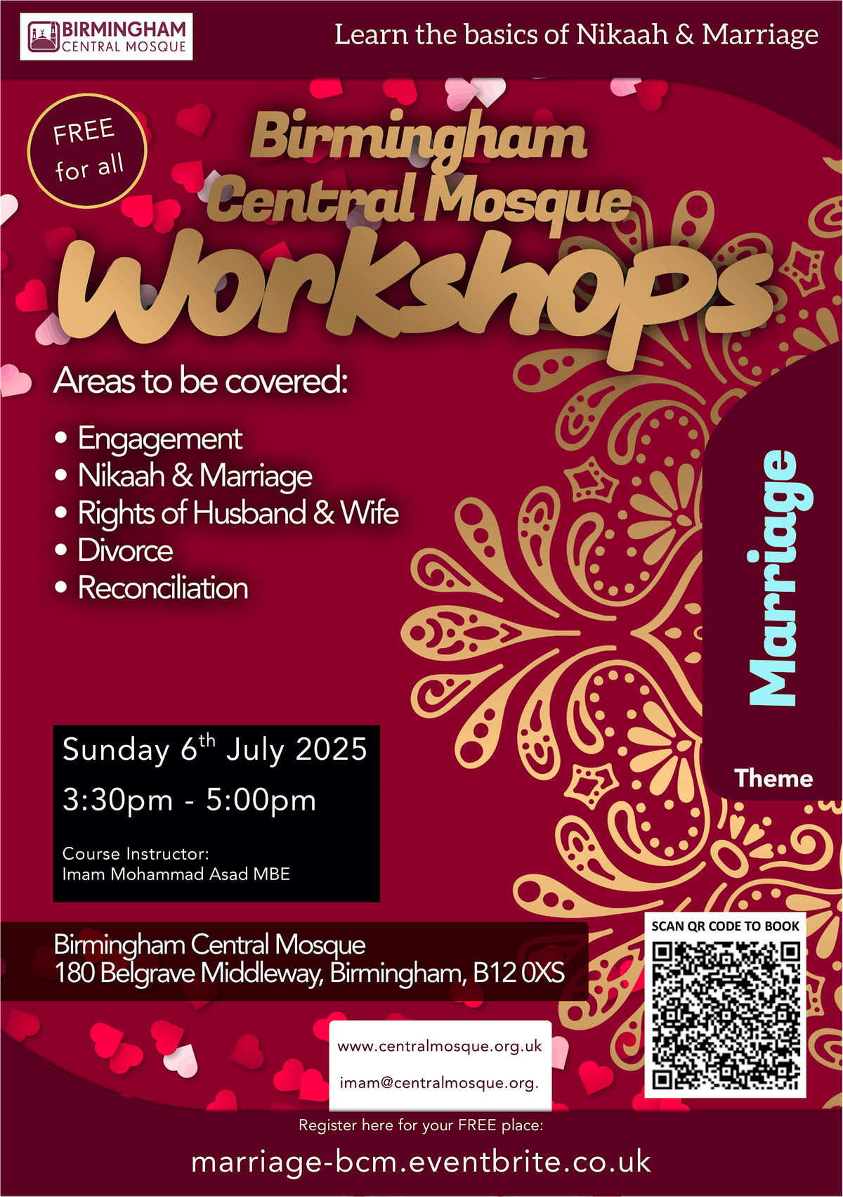 Marriage Workshop, 5 July | Event in Birmingham | AllEvents