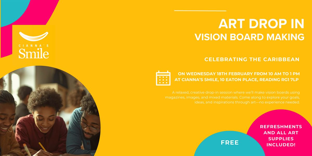 Art Drop In: Vision Board Making, 18 February | Event in Reading | AllEvents