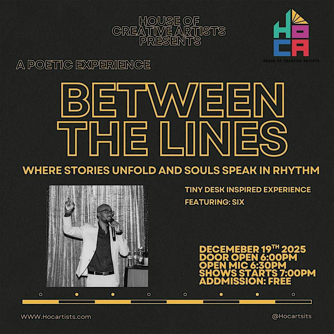 Between the Lines: A Tiny Desk–Style Poetry Experience, 24 January | Event in Durham | AllEvents