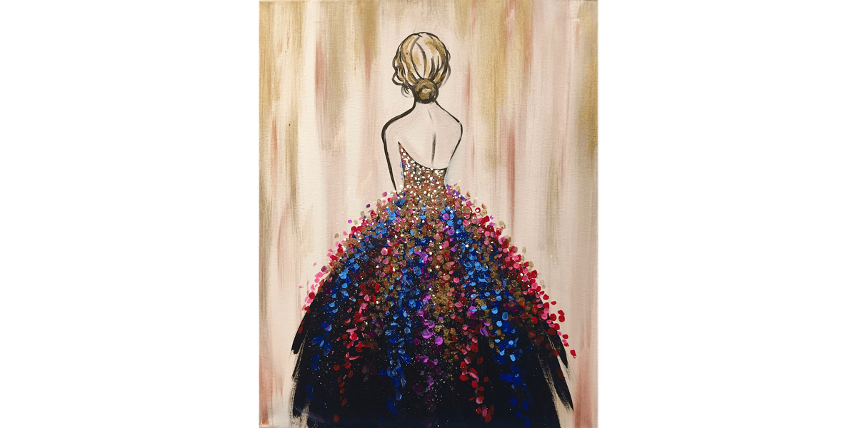 Dazzling Dress - Paint and Sip in Fishkill | Classpop!™, 30 December | Event in Fishkill | AllEvents