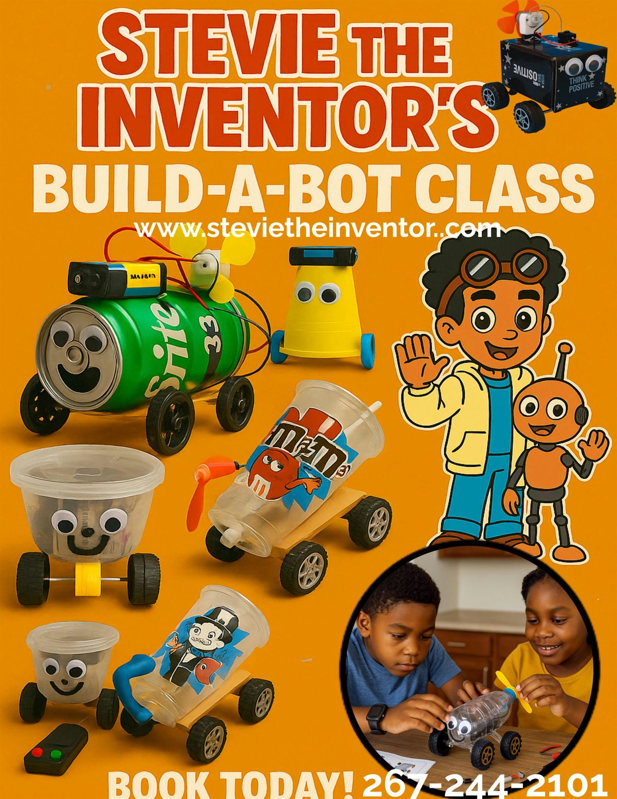 Stevie The Inventor's Build A Bot Class At Welsh Library, 13 January | Event in Philadelphia | AllEvents