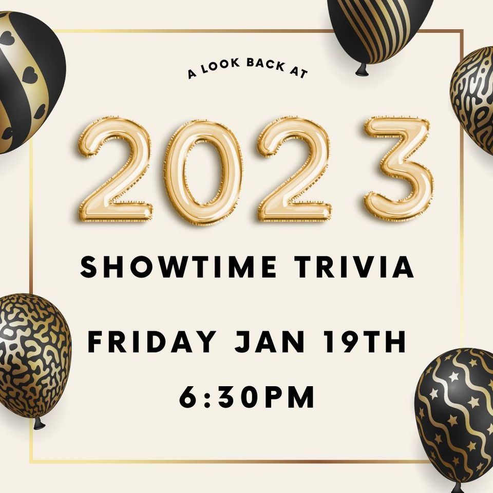 Showtime Trivia 2023 In Review, AleCraft Brewery Railroad PA, January