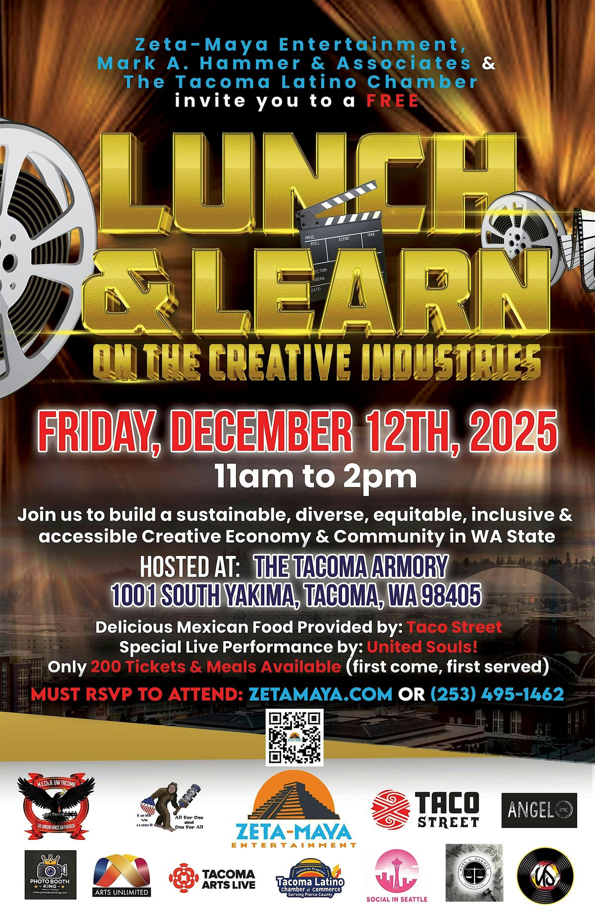 FREE Lunch & Learn on the Creative Industries at the Tacoma Armory in WA, 12 December | Event in Tacoma