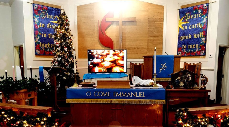 Christmas Eve services, Cokesbury United Methodist Church, Woodbridge