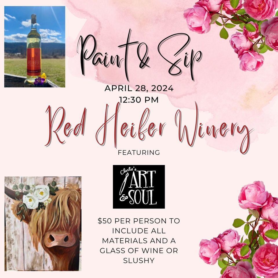 SOLD OUT Red Heifer Winery Paint event, Red Heifer Winery, Smithsburg